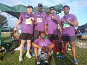 From L - R Brian Reynolds, Sibusiso Gumede, Rajen Eswarlal, Qinisela Chiliza and Mandla Ndaba (seated)