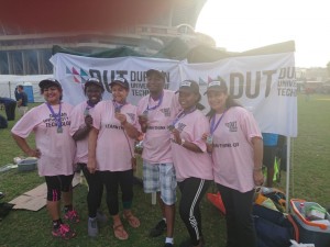 From L - R Shirlene Neerputh, Samke Dlamini, Lucille Webster, Mandla Ndaba, Mendy Sibisi, Sarah Khan
